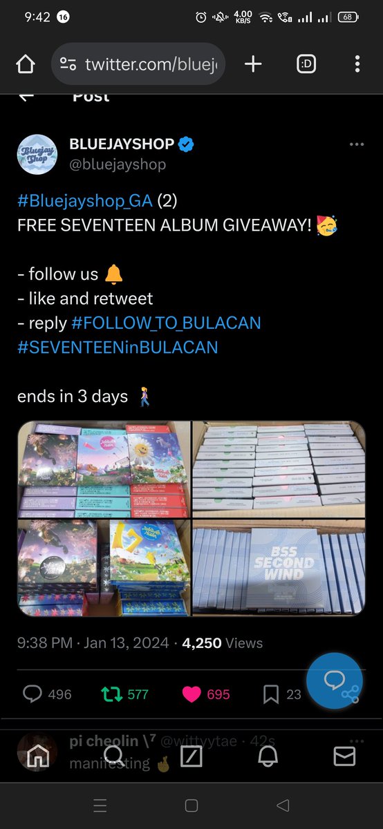 wamny's tweet photo. @bluejayshop Pag binigyan nyo ko magkakatotoo new year's resolution nyo (Charing✌️♥️) https://t.co/h0RKthOvku