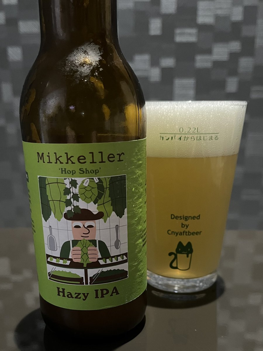 Hello_Abe's tweet photo. お疲れさま🍺
#Mikkeller
#HopShop
#HazyIPA https://t.co/JRbT5zARCw