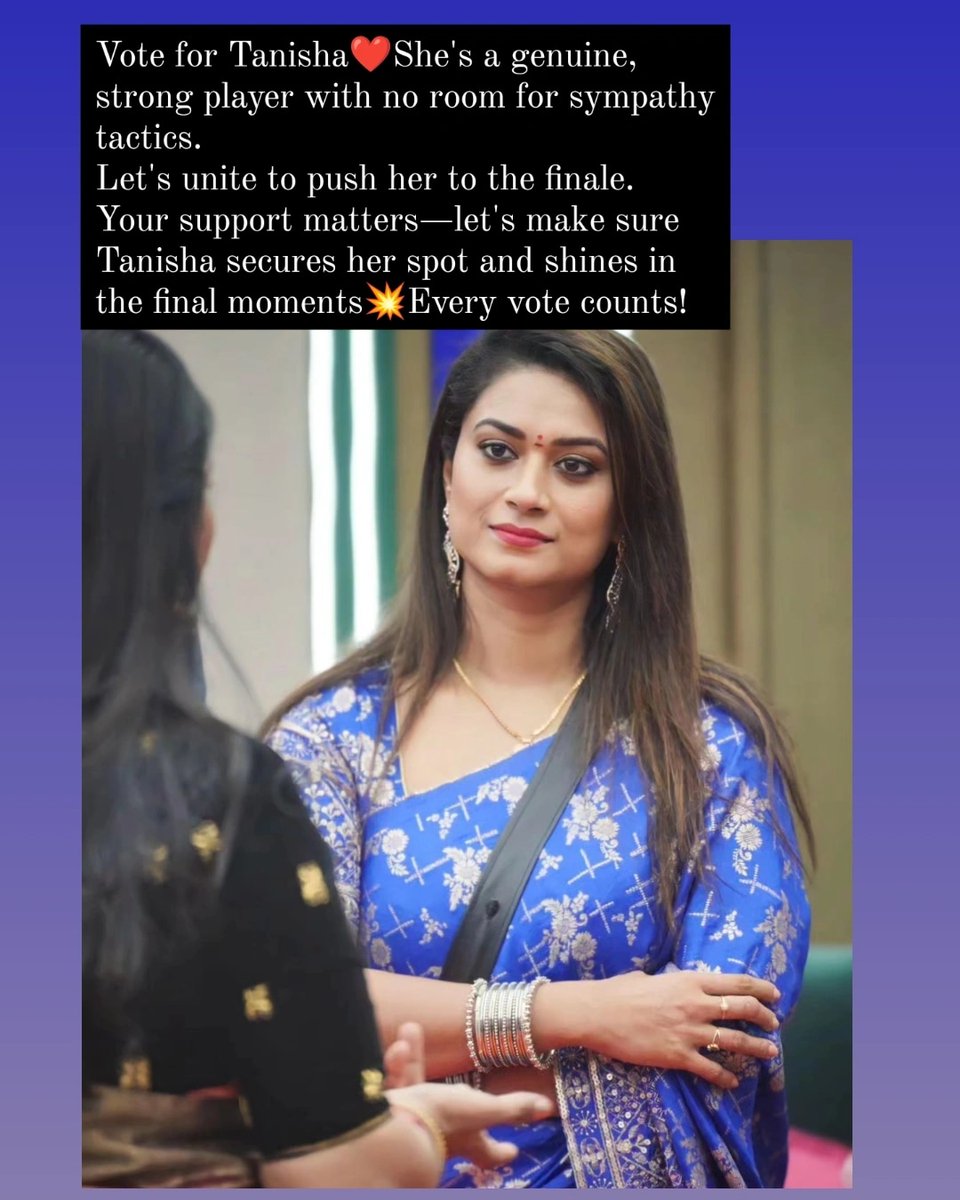 TanishaFan1's tweet photo. Queen 👑 of big boss #BBK10
WE SUPPORT BENKI TANISHA 
#Tanisha #tanishakuppanda #benki #bbk10 #wesupportbenkitanisha https://t.co/FiVLGBHse8