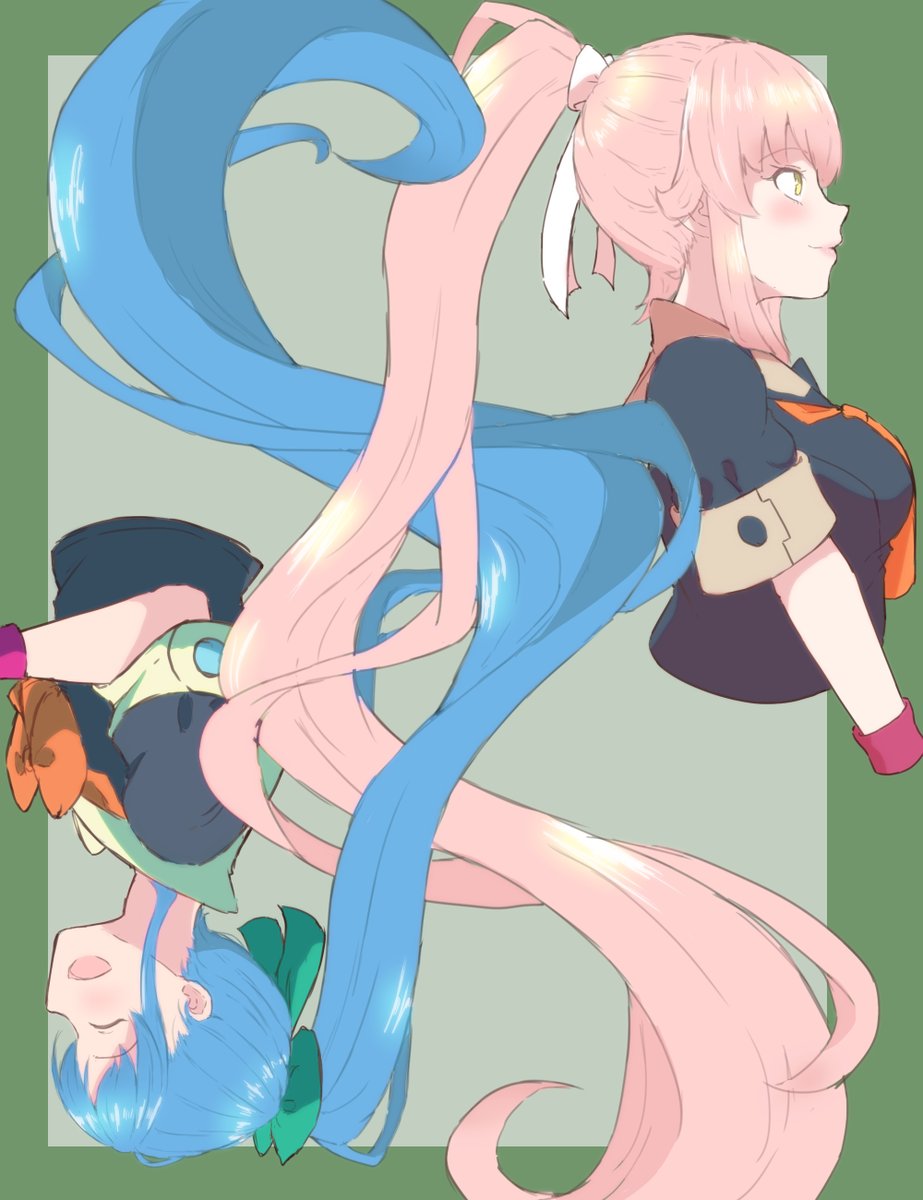 由良(艦これ) ,夕張(艦これ) 「さみゆら(夕張コスプレ) 」|ベルクート@艦これ絵描きのイラスト