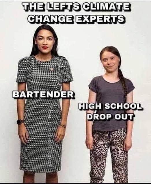 Lynettepopielu8's tweet photo. Climate change… if these two are experts we are doomed.   Agreed? https://t.co/QJVwZw9bzQ