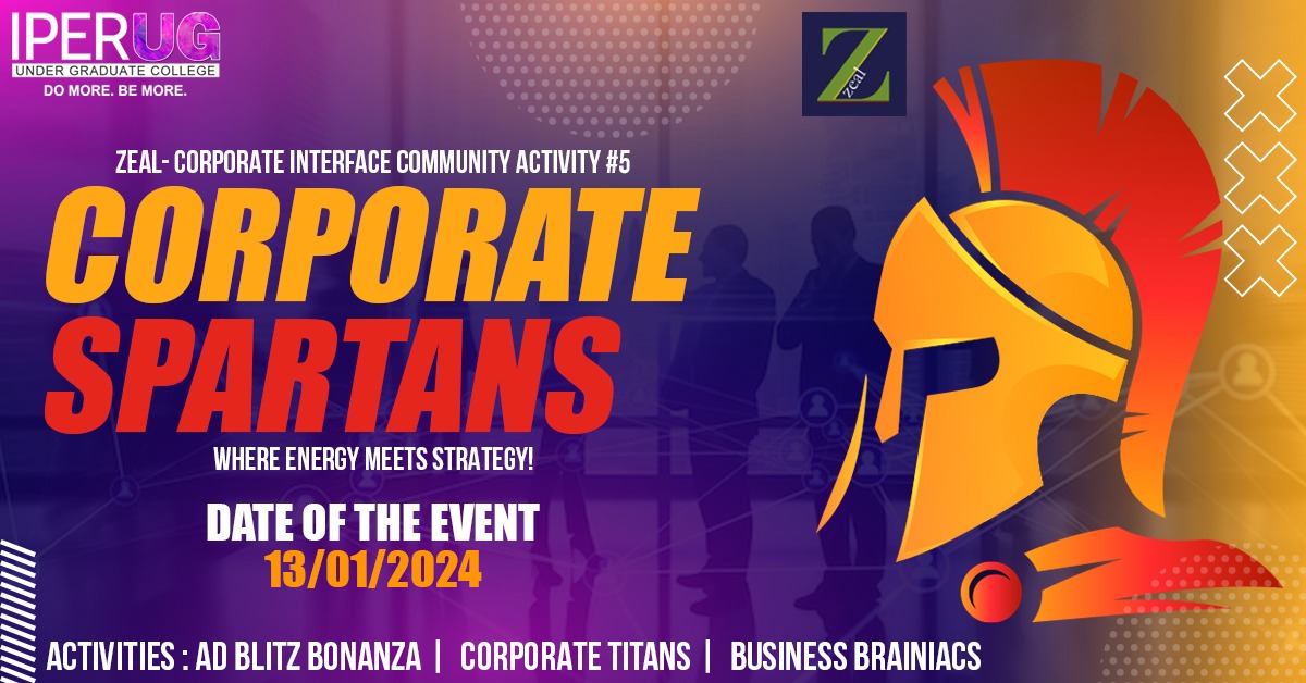 iperbhopal's tweet photo. Beyond Books: IPER UG's Corporate Spartans Event Spotlights Talent and Creativity!
IPER UG's Corporate Interface Community, Zeal, orchestrated an event "Corporate Spartan" at IPER UG campus.
#IPERUG #Zeal #StudentTalent #SuccessEvent #Bhopal #InnovationCelebration #Challenge https://t.co/Z1mxomLqJS