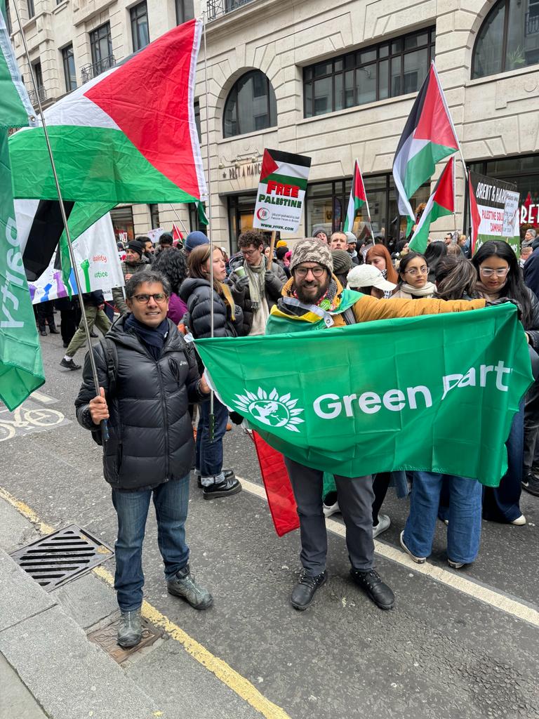 So proud that @TheGreenParty has been calling for a full #CeasefireNOW for months. There is NO excuse for the ongoing massacre of civilians, or the relentless attacks on homes, hospitals, schools & civil infrastructure that have much of #Gaza uninhabitable.