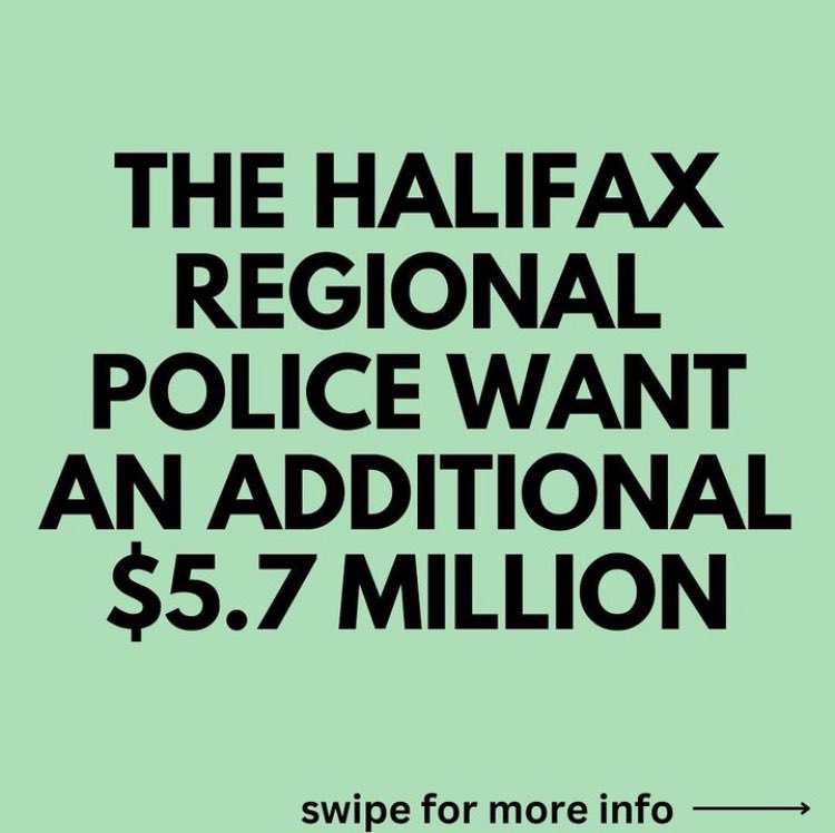 CommunityNotCop's tweet image. The Halifax Regional Police are proposing a budget increase of $5.74 million for 2024-25. This increase would fund 24 new positions within the HRP. 

Want to join the fight against HRP’s 2024-25 budget? Click the link in our bio to sign our open letter to Halifax Council