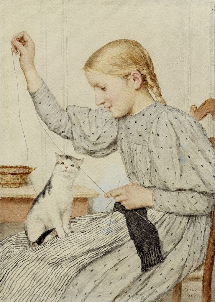 marysia_cc's tweet photo. Albert Anker
Girl with Cat 1903 https://t.co/zEPbzfBJx2