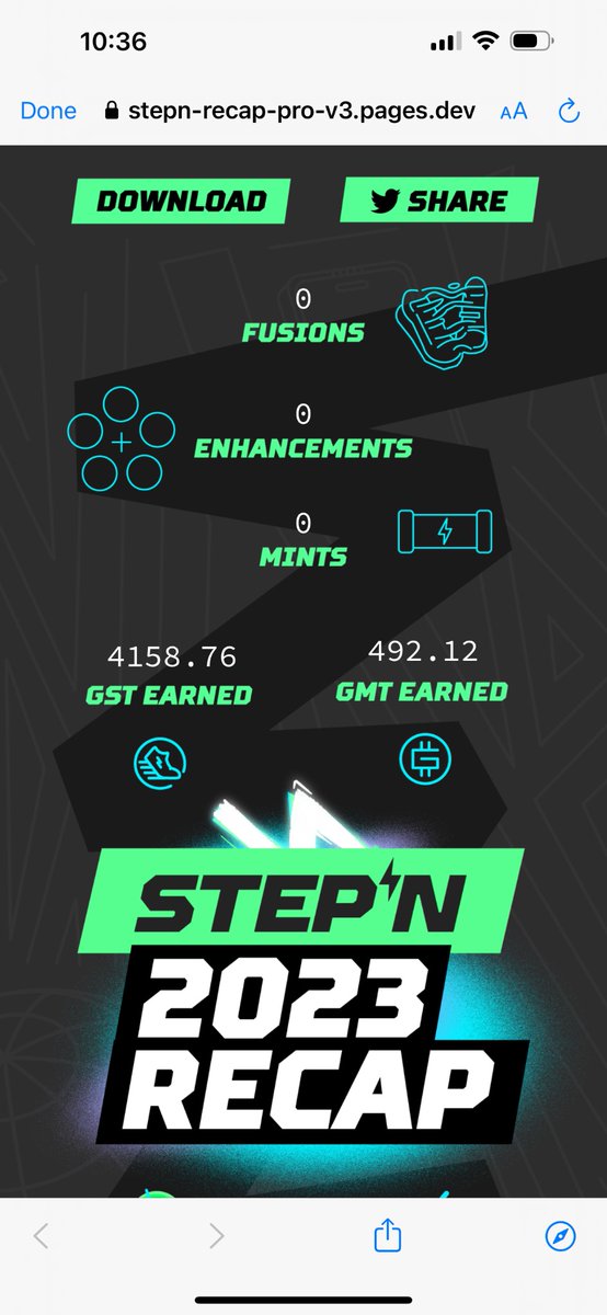 federic19788's tweet photo. @Stepnofficial #STEPNRecap2023
Best #stepn memory was learning the power of gems 💎💎 and making the most out of my steps https://t.co/ojmNTTYuQ1