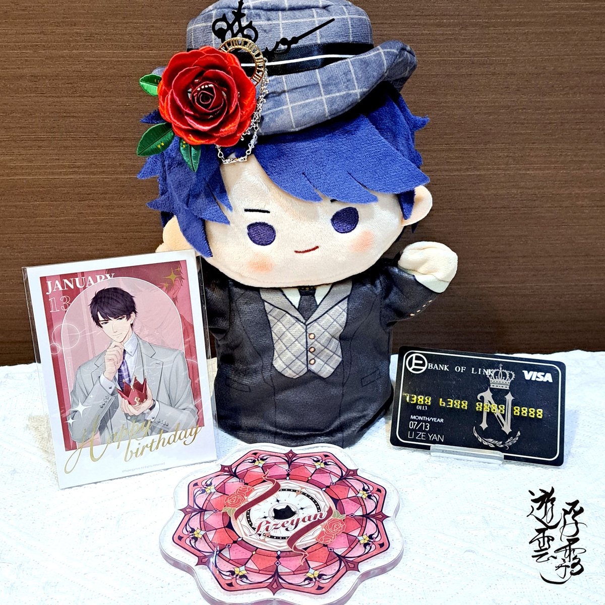 riyumikokoa's tweet photo. 以戀與製作人裡李澤言的卡面-瑰夢時分，設計出來的玫瑰胸花。 戀與纏花胸花系列終於填坑完畢了，祝李澤言生日快樂！
#纏花 #戀與製作人 #李澤言 https://t.co/vnGZLsZASx