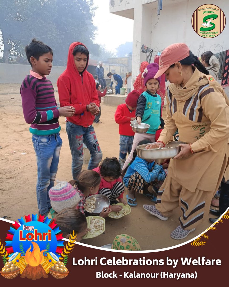GreenSwelfares's tweet photo. Embracing Lohri's 🔥true spirit! Shah Satnam Ji Green 'S' Welfare Force Wing volunteers are  reaching out to those in need with helping hands! Their actions, inspired by the teachings of Revered Saint Dr. MSG, add a deeper meaning to the festival. Let's spread joy and warmth this Lohri! #SpreadingSmilesOnLohri #HappyLohri #Humanity #DeraSachaSauda