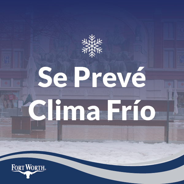 La Ciudad de Fort Worth tiene un plan de crisis y centro de calentamiento para ayudar a los residentes. Hay tres centros comunitarios y dos edificios de la biblioteca listos para recibir a los huéspedes durante la tormenta. FortWorthTexas.gov/Winter