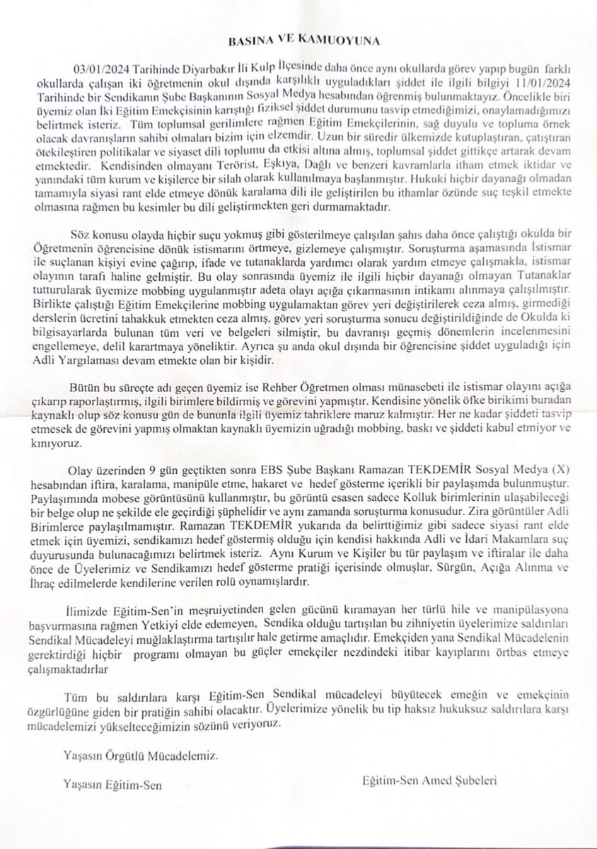 egitimsen21's tweet photo. Basın metnimiz. https://t.co/qA9e9a8img