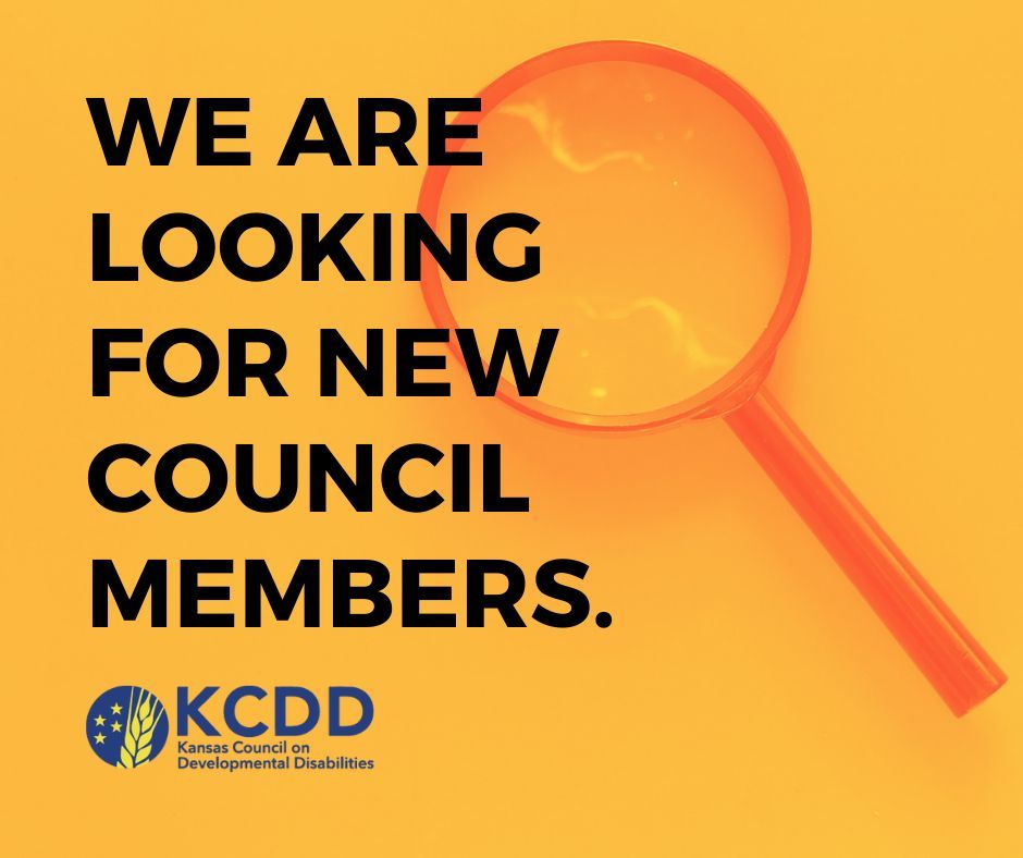 KS_DD_Council's tweet photo. CALLING KANSAS SELF ADVOCATES 📣 

Are you passionate about improving the lives of Kansans with disabilities?

Are you looking for ways to share your skills, talents and interests?

Bring your gifts and energy and join us on the Council!

Apply here: https://t.co/yyfGJSj8eD https://t.co/RIyIJYvQnS