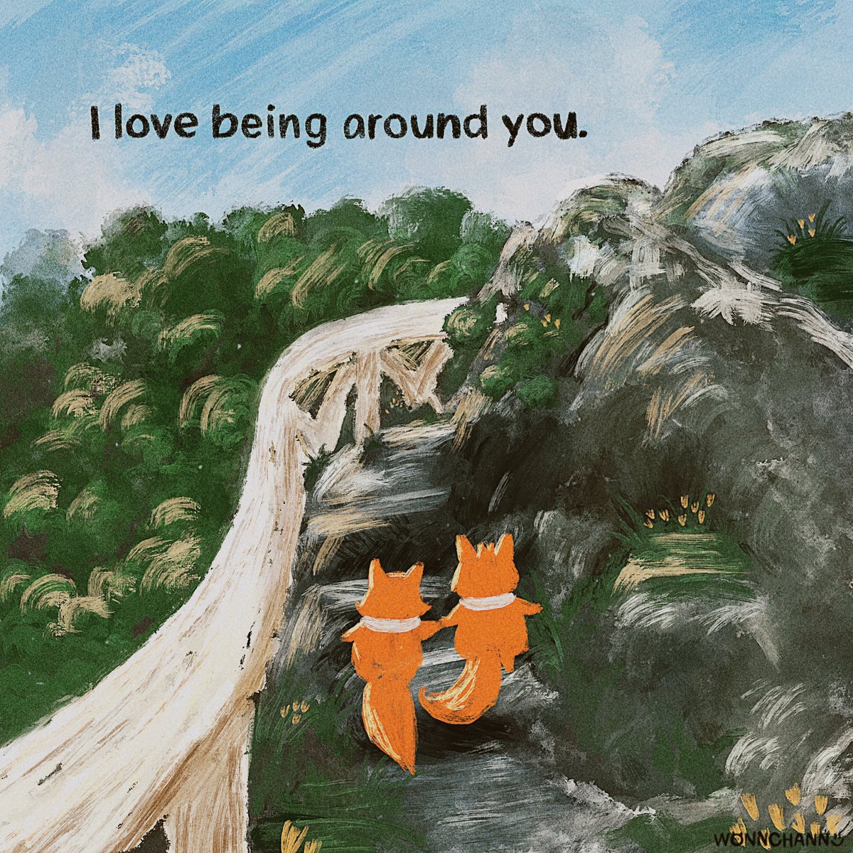 wonnchann's tweet photo. 🦊🥰 https://t.co/3mglXQD4eC