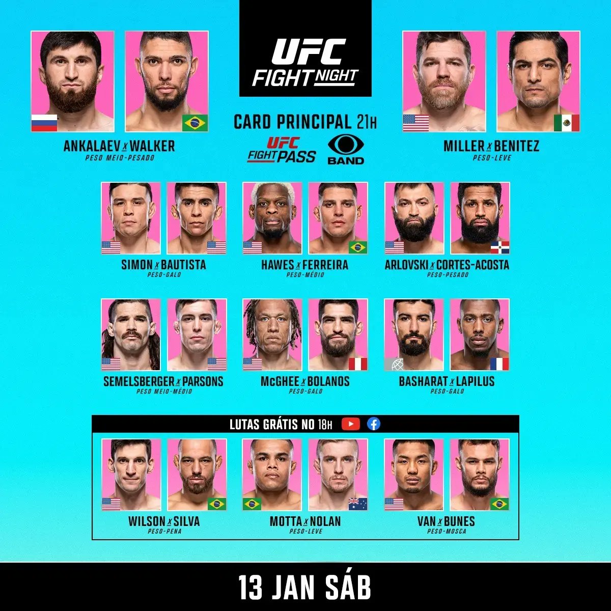 NocauteCast's tweet photo. Hoje tem!! 
A partir das 18h no @ufcfightpassbr tem as emoções do#ufcfn84.
...
Deixe seus palpites nos comentários.
...
#nocautecast #ufc #ufcbrasil https://t.co/6mSsrA5dgE