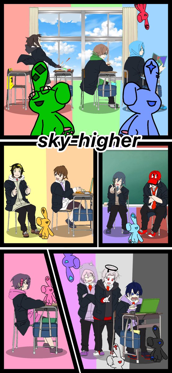 Ayudora28's tweet photo. スカハイ壁紙作りました！@SkySkyhigher6 https://t.co/Z3Ta8D5Bna