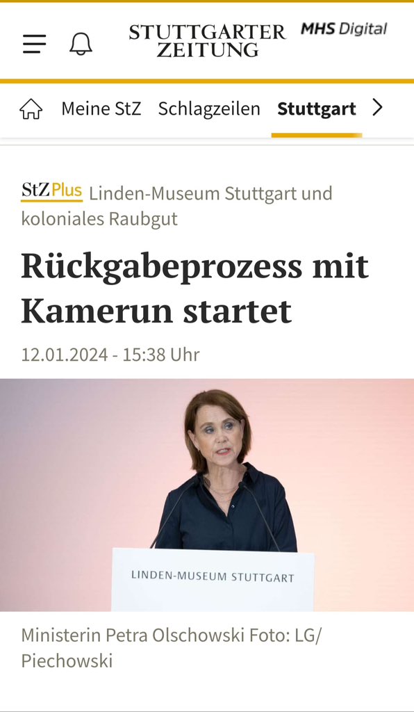 Another Hugeeeeeewee News.
We are excited to announce that 28 of our Royal heritage in Linden Museum will be returning home with our Queen Mother #Ngonnso. 

Thank you  <a href="/OlschowskiPetra/">Petra Olschowski</a> <a href="/mwk__bw/">Wissenschaft.Kunst.BW</a>: Board <a href="/LindenMuseum/">Linden-Museum Stuttgart</a> 
for keeping to your words and for putting in efforts. 

It has