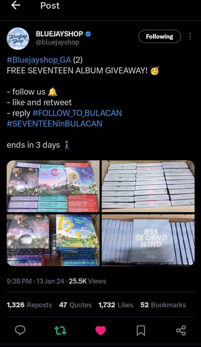 msfiorille's tweet photo. @bluejayshop #FOLLOW_TO_BULACAN
#SEVENTEENinBulacan https://t.co/exCDqKfYjC