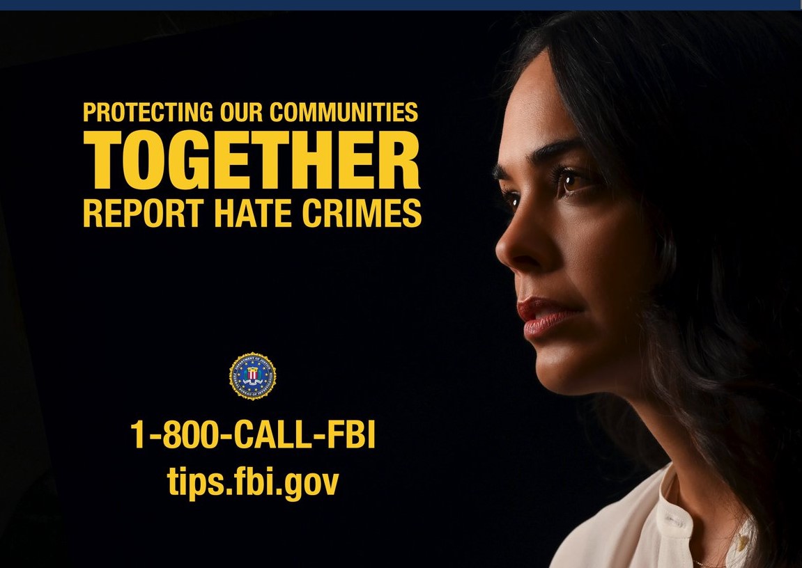 You should be heard whether you are a victim or a witness of a hate crime. Help protect our communities. Together. Report Hate Crimes. Learn more: ow.ly/BjsV50Qq9Wc