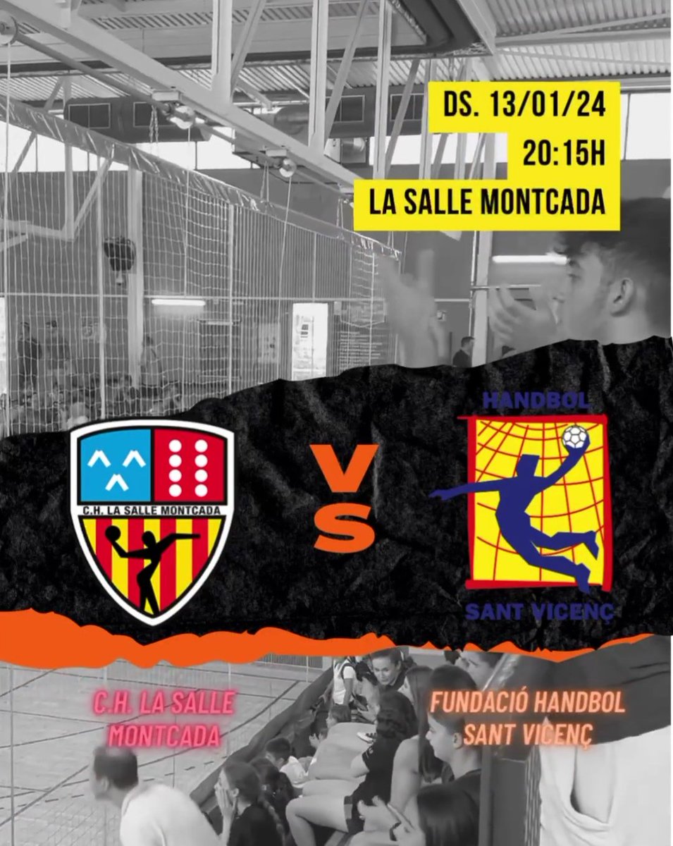 Maikel_Nunyez's tweet photo. #GameDay
🏆 1a Nacional - Grupo D - J. 16
🏟 Pavelló Municipal Miquel Poblet
📍 Montcada i Reixac
📅 13/01/24
🆚 @CHSalleMontcada
🕕 20:15 h
📺 YouTube club
Empezamos la segunda vuelta de competición.
#handbol #balonmano #golsamblama #santvicençdelshorts #CrearYConstruir https://t.co/lJgeAbsU2g
