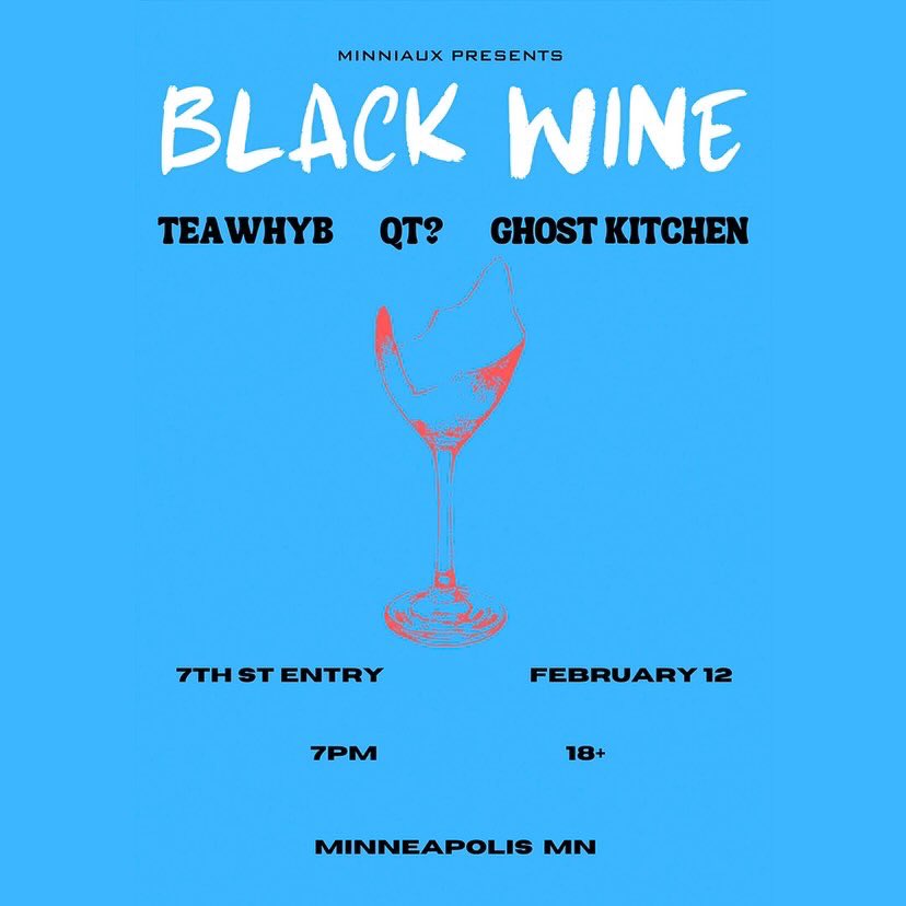 Black Wine Band/ Black Wine Matters!! (@band_wine) on Twitter photo BLACK WINE HEADLINES <a href="/FirstAvenue/">First Avenue</a> on February 12th! You don’t want to miss this AMAZING night! <a href="/TeawhYB/">TeawhYB ☕️❓🐝</a> @ghostkitchen <a href="/QTWASHERE/">QT? LeftyLibra</a> Get tickets here!! first-avenue.com/event/2024-02-… #rock #music #metal #guitar #s #rocknroll #punk #hardrock #pop #heavymetal #love #band #musician #guitar BLACK WINE HEADLINES <a href="/FirstAvenue/">First Avenue</a> on February 12th! You don’t want to miss this AMAZING night! <a href="/TeawhYB/">TeawhYB ☕️❓🐝</a> @ghostkitchen <a href="/QTWASHERE/">QT? LeftyLibra</a> Get tickets here!! first-avenue.com/event/2024-02-… #rock #music #metal #guitar #s #rocknroll #punk #hardrock #pop #heavymetal #love #band #musician #guitar