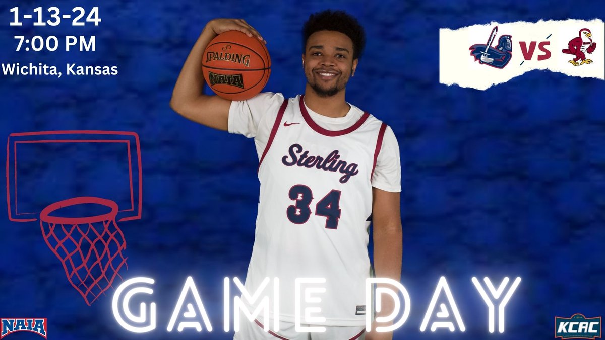 ‼️GAMEDAY‼️

Catch the <a href="/SCWarriorsMBB/">Sterling College MBB</a> team in the Garvey Center tonight as they take on the Friends University Falcons!!

#SwordsUp 

⏰7 PM
📍Wichita, Kan.
📊scwarriors.com/links/5jlpdf
📺scwarriors.com/links/ia7qk6
📻scwarriors.com/links/q6y3zb