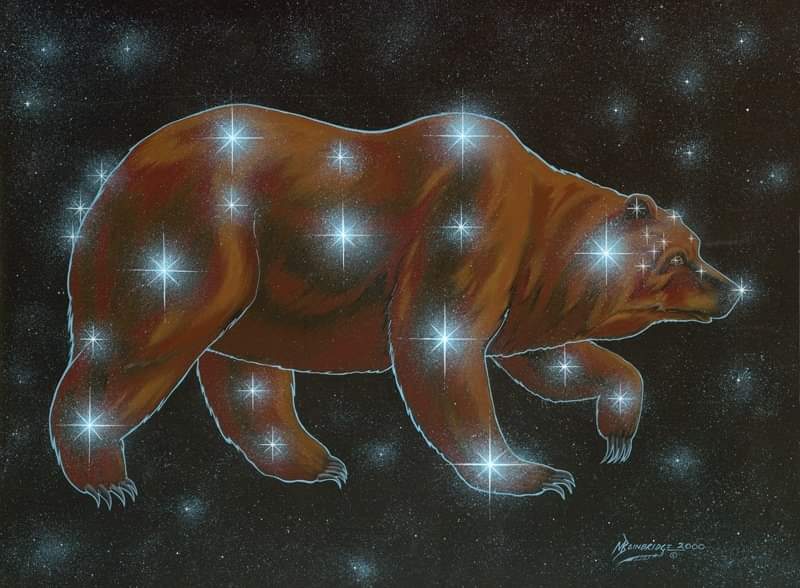 Leo_67's tweet photo. #Shash can be translated in #Navajo as Bear (pronounced Shaash). The constellation Shash heralds the coming of the end Summer. Shash appears in the pre-dawn hours in the early Spring when its nose arises above the horizon. The body of the Bear also begins to appear. https://t.co/tvtbY0BVAJ