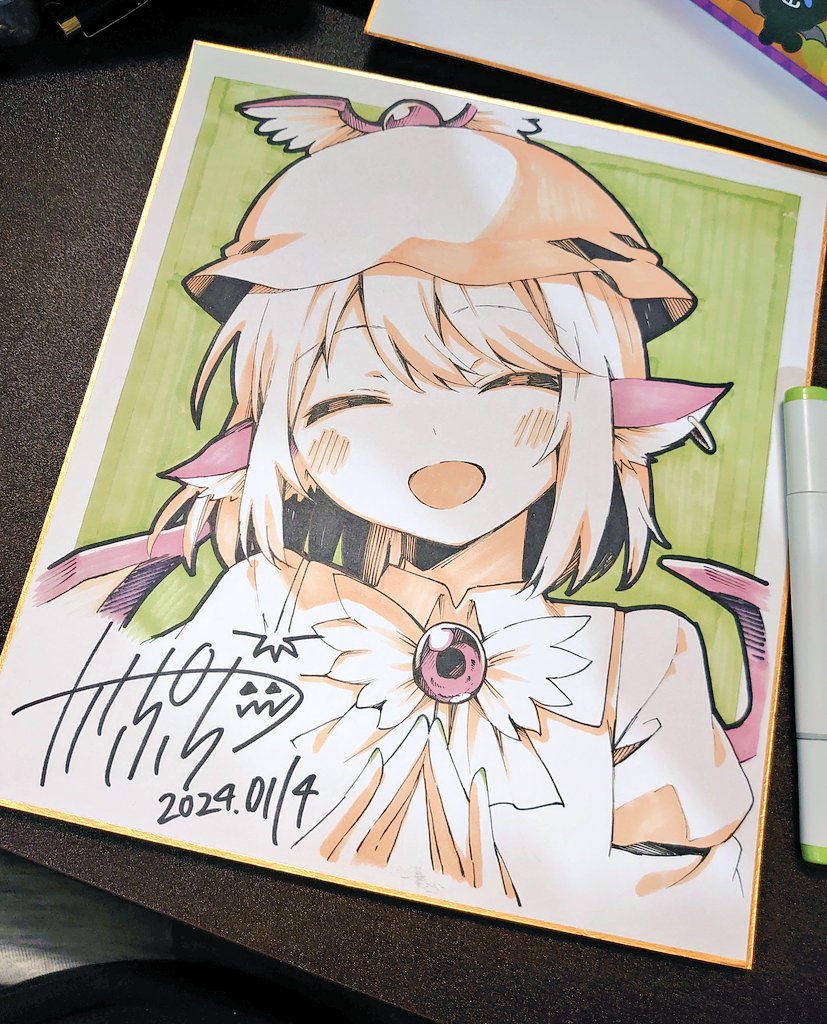 ミスティア・ローレライ 「2位の色紙! 」|南瓜かぷちー🎃漫画連載中のイラスト