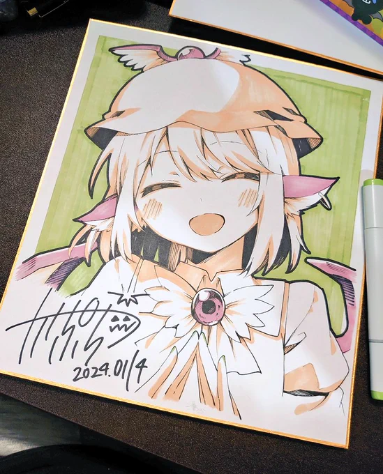 2位の色紙! 