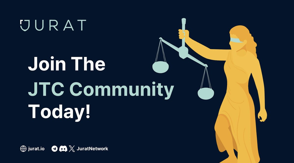 JuratNetwork's tweet photo. Have you joined the thriving community of #Jurateers and #ESQs out there? If not, you're missing out! ๐ค
Head over to our #Telegram and #Discord channels and join the conversation.
https://t.co/VYG7MIEgmv
https://t.co/rkra5dQC2R https://t.co/uUqAHYfqCC