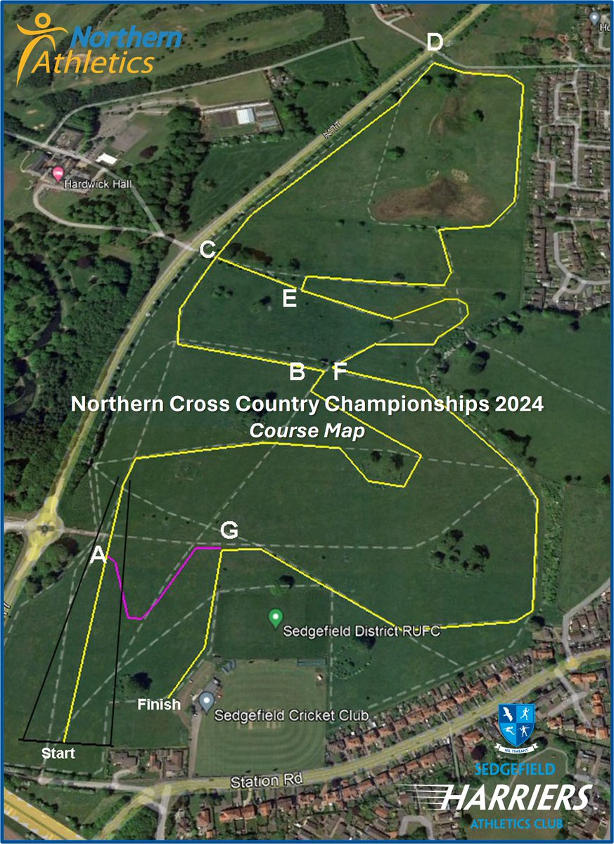 Ahead of the Northern Cross Country Champs in Sedgefield on 27th Jan, here’s a recce video of the large lap - youtu.be/0NAjLBHrCyU. The course is in excellent condition, and should be even better by the day itself. Entries close tomorrow - race-results.co.uk/results/2024/#0. #ukrunchat