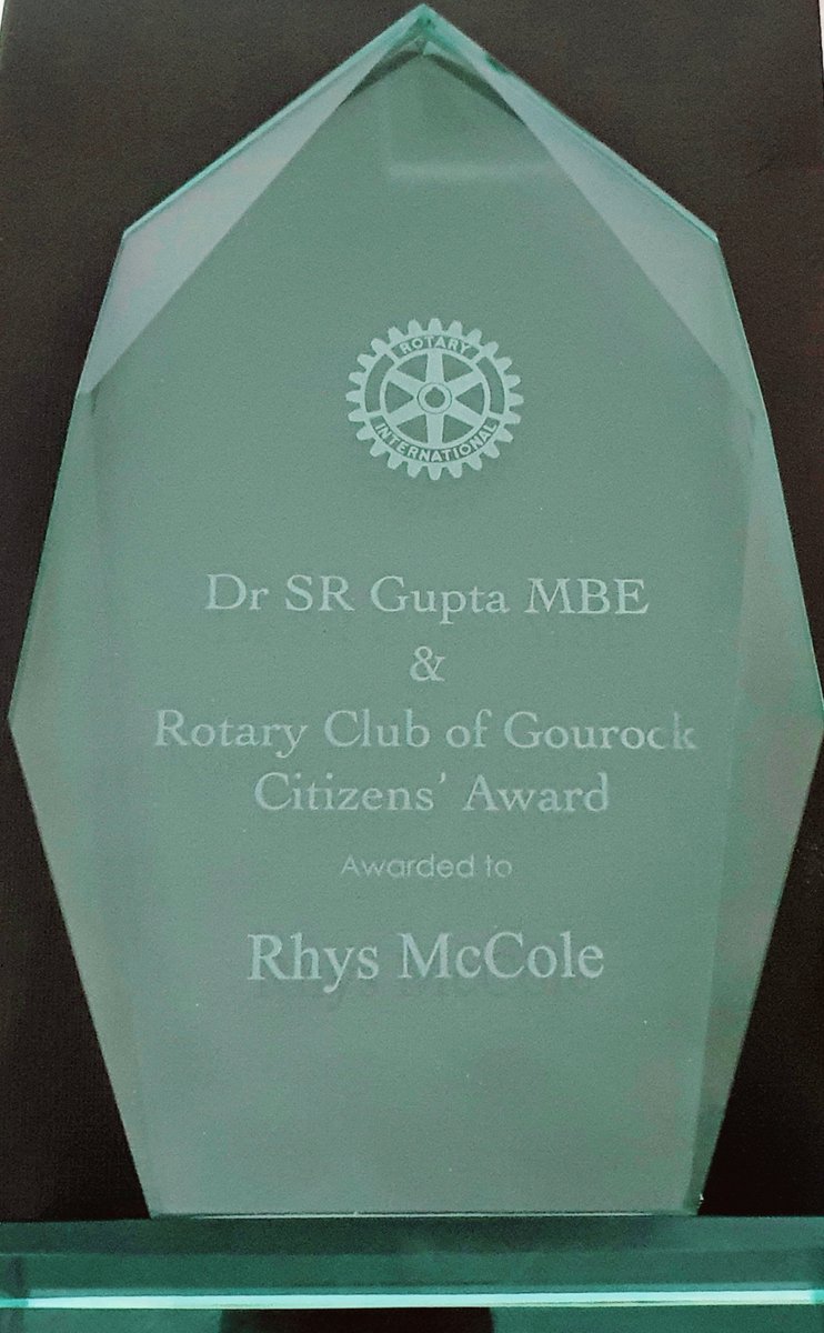 I honestly cannot thank @GourockR @Rotary for this award: I have been thinking about it all night. A lovely idea by the Gupta family and I admire the work of Dr Gupta MBE: I would like everyone to know that I am very mindful that this award means a lot. Not just for myself, but…