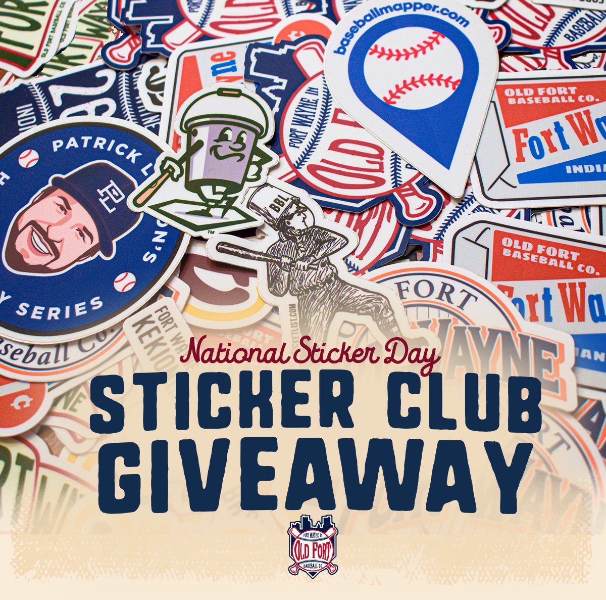 It's National Sticker Day and in celebration we are giving away a FREE membership to our brand new Support Local Baseball Sticker Club! 

To Enter:
1. ❤️ Like this Post 
2. 🔁 Repost this post
3. Follow us! 

Check out the Sticker Club: oldfortbaseballco.com/stickerclub

Winner on 1/15!