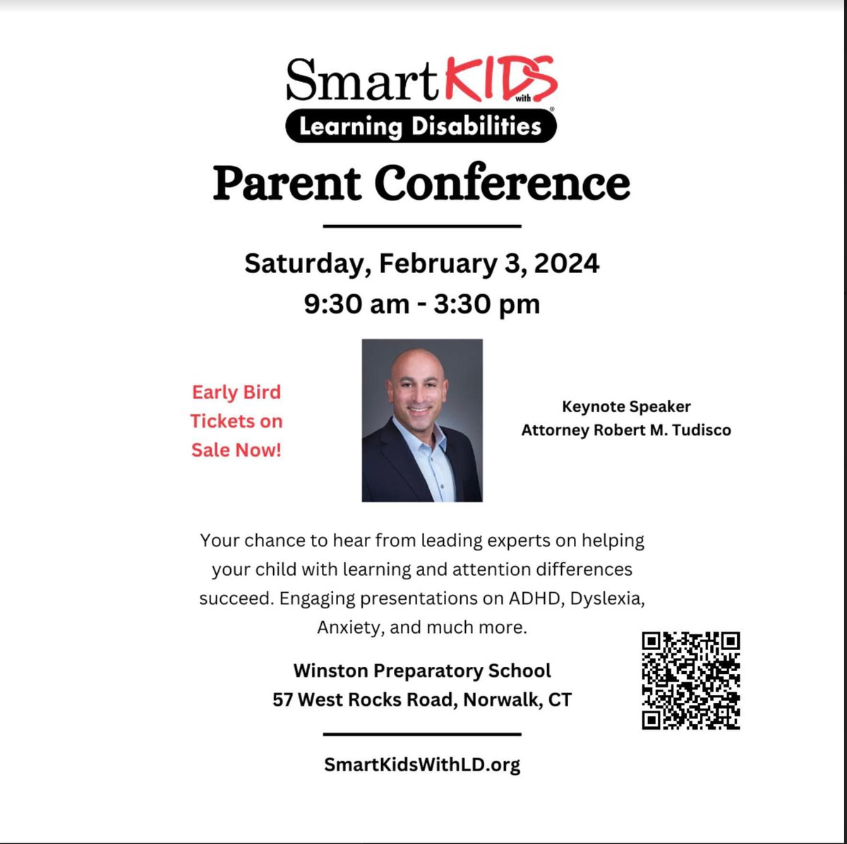 Join us on February 3rd in Norwalk Ct, and support SmartKids with LD <a href="/smartkidswld/">SmartKids With LD</a>