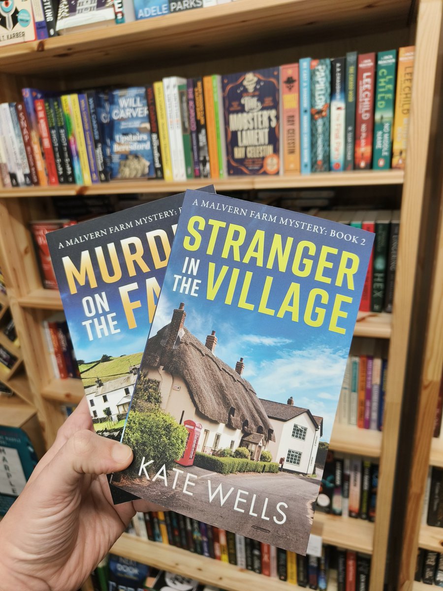 Oooo book 2 is in the shop and will be on our website shortly. Stranger in the Village by Kate Wells is the 2nd book in the Malvern Farm series. Beautiful scenery + dead bodies. Jude's back...could love be in the air for our favourite farmer? A dead body turning up isn't ideal.