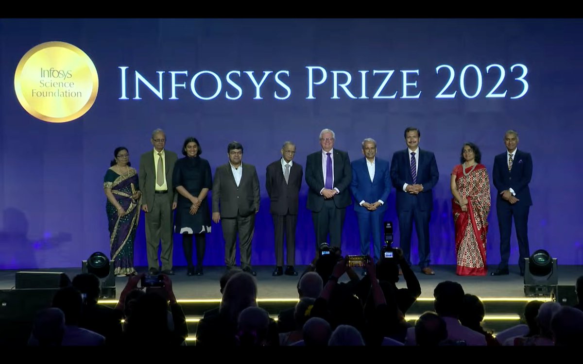 We end our coverage of the Infosys Prize 2023 Ceremony from Bengaluru ...
