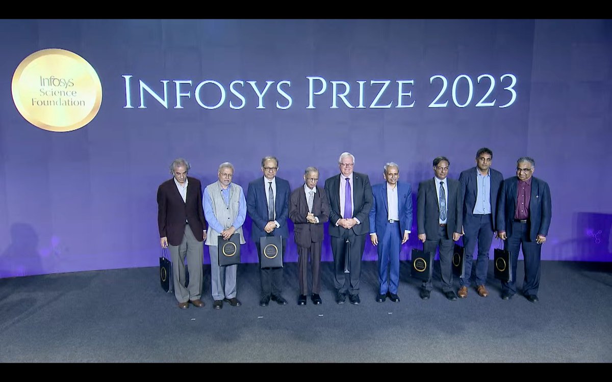 We end our coverage of the Infosys Prize 2023 Ceremony from Bengaluru ...