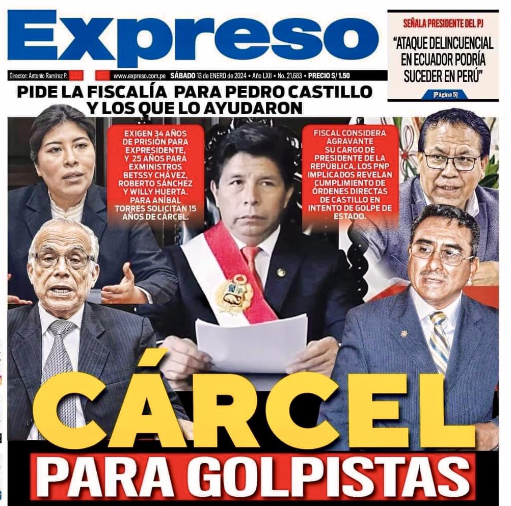 jackymc100's tweet photo. EL  SUEÑO  DE  TODOS  LOS  PERUANOS   DE  BIEN!!  #CarcelParaEstasLacrasGolpistas https://t.co/YlUl5IFF8r