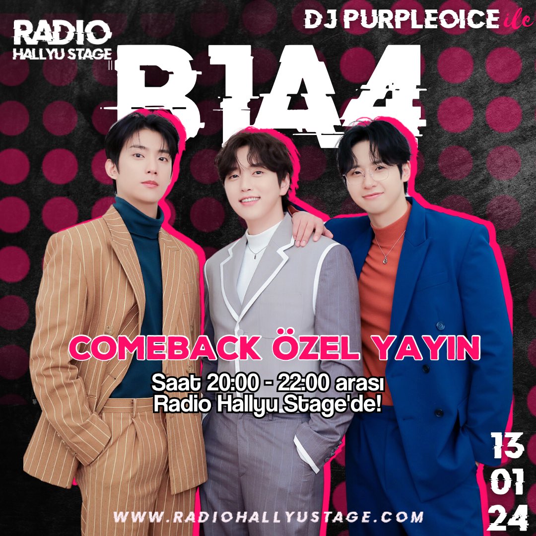 RadioHallyuStg's tweet photo. 🎙| B1A4 ÖZEL YAYIN

Keyifli bir comeback yayınına hazır mısınız BANA? 🥳❤️ Bu akşam radyomuzda B1A4 ile birlikte #REWIND partisi veriyoruz!! 🤩 Saat 20.00'de herkesi sohbet panelinde bekliyor olacağız~ Çıkın çıkın gelin!!❤️

https://t.co/v75UmV4Fnf

#B1A4 #REWIND #비원에이포 https://t.co/YvPjdUTkmm