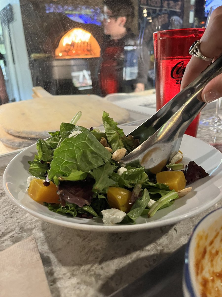Adventure1Photo's tweet photo. Ok. Birthday Stop one. #pisalisa the meatballs🍷😍. The salad! The pizza was Soooo good I forgot to take a pic😂😂 https://t.co/7PaGkrShsB