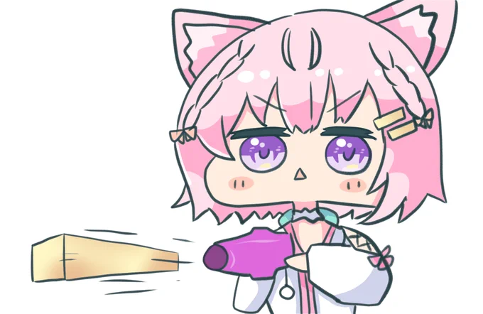 #こよりすけっち ポテトを発射するこよちゃん。