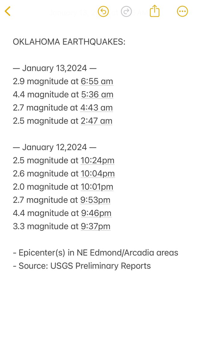 lmonahan's tweet photo. I’ve compiled a list of recent  earthquake from the preliminary reports provided by the USGS  #earthquake #oklahomaearthquakes https://t.co/JpS7ip2EJz