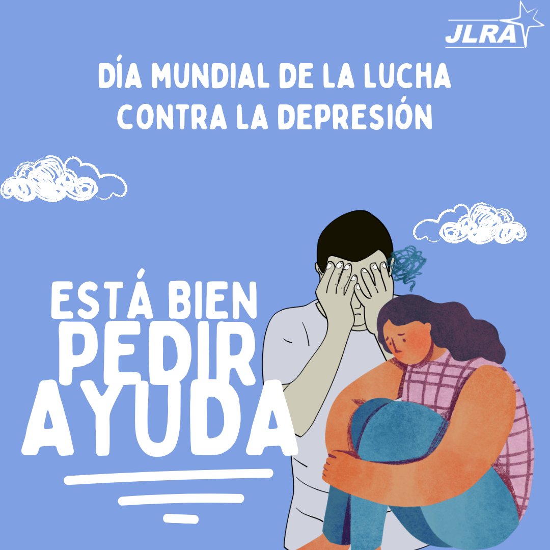 JLRAPy's tweet photo. 🌟 ¡Unite a nosotros en el Día de la Lucha contra la Depresión! Reconozcamos juntos los síntomas: cambios en el estado de ánimo, pérdida de interés y energía. Si necesitas ayuda, ¡no estás solo! Contacta con amigos, familiares o busca apoyo profesional. #JuventudLiberal https://t.co/lxVcqKRpIp