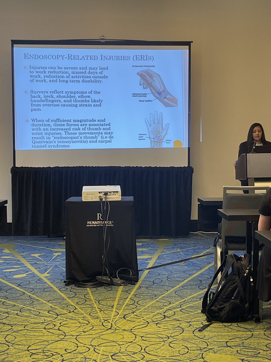 Hearing the amazing <a href="/Neena_MD/">Neena Mohan</a> talk about Ergonomics!! Such an important topic for our young gastroenterologists! 

<a href="/AmCollegeGastro/">ACG</a> #2ndYrFellowscourse