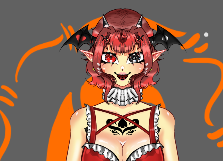 gyaslameh's tweet image. Terminei de fazer o modelo base dela. 

acessórios:
Colocar e tirar a saia
colocar e tirar a blusa
colocar asa ou n colocar
Cabelo grande e curto
3 expressões faciais adicionais

#modelvtuber #modeladopt #adopt #FYP