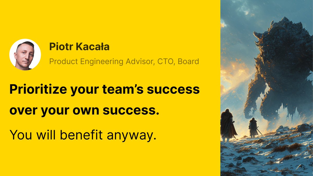 Prioritize your team's success over your own success. 

You will benefit anyway.