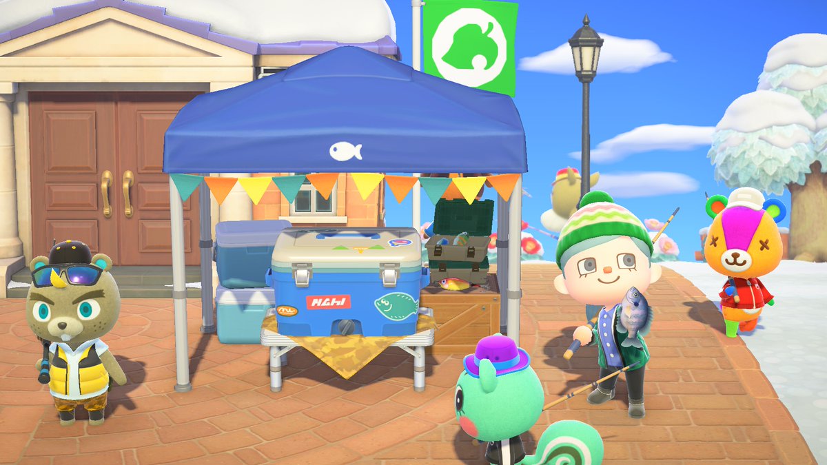 Hello! Let me get reel with you, hee-hee! Today is the first Fishing Tourney of the year! The fish will be flopping from 9 AM to 6 PM, so go pay C.J. a visit in the plaza and get to fishing!