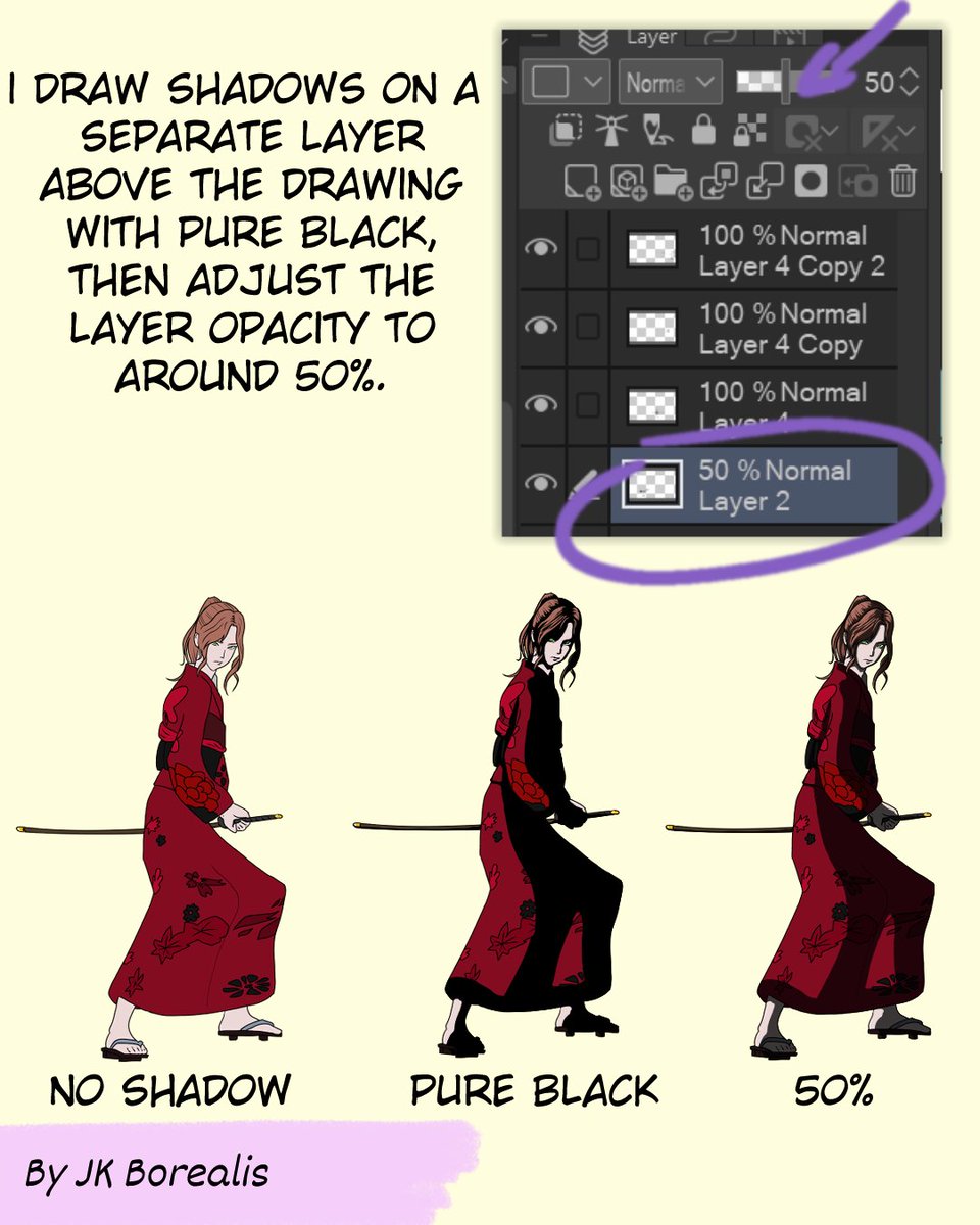 nossumy's tweet image. 👨🏫 Mini art tutorial - how to make simple shading by J.K. Borealis 🖌️
What you would like to learn next?
--------
#minitutorial #arttutorial #shadingtutorial #simple #ainolonia #jkborealis