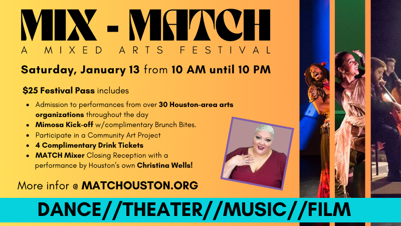 Today's the day for Mix-MATCH! We hope to see you at our screenings at 11 AM and 1:30 PM and at the other wonderful events @MATCHouston has in store! 🕺🎶🎞️❤️ Tickets still available at: friendsofriveroakstheatre.org