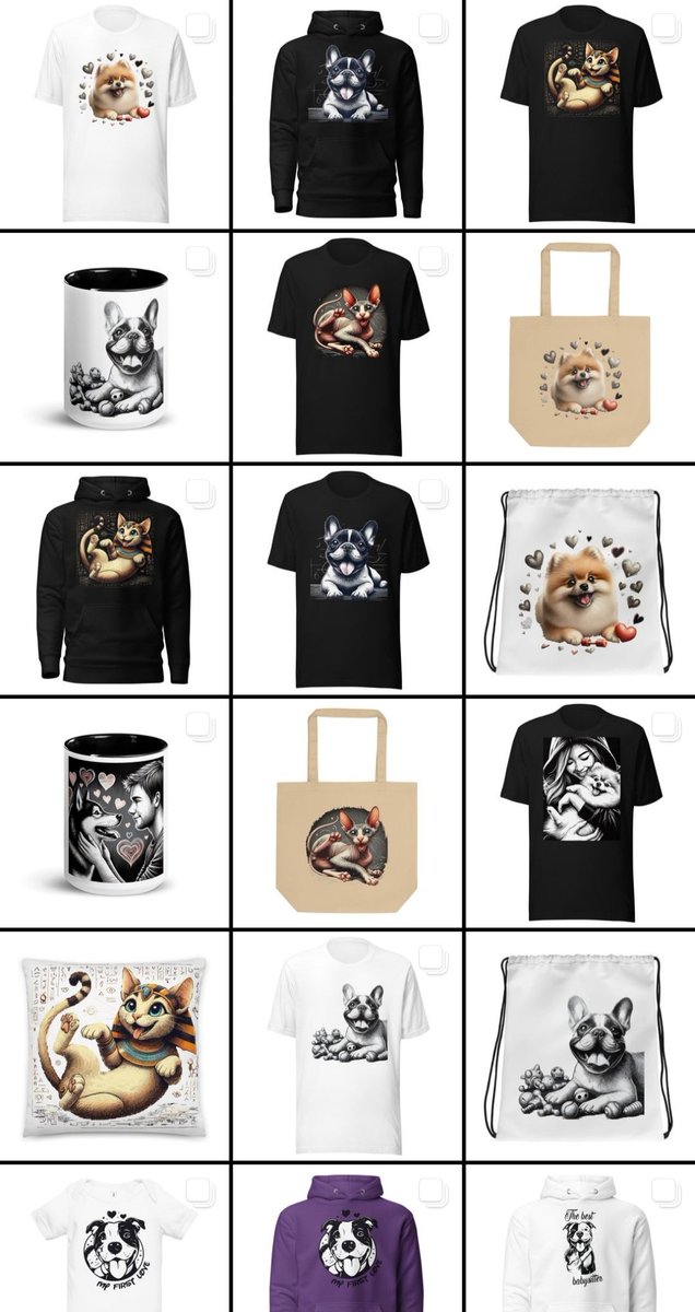 MerchSolidario's tweet image. Algunos de nuestros diseños! 😋🐶🐱