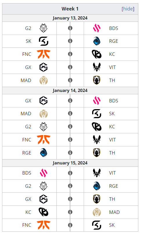 The @LEC Winter split starts today with @G2esports vs @TeamBDS! We get to see @RoguexOfficial return, while @KarmineCorp and @GIANTXENG debut later on the day. 🔗 liquipedia.net/leagueoflegend…