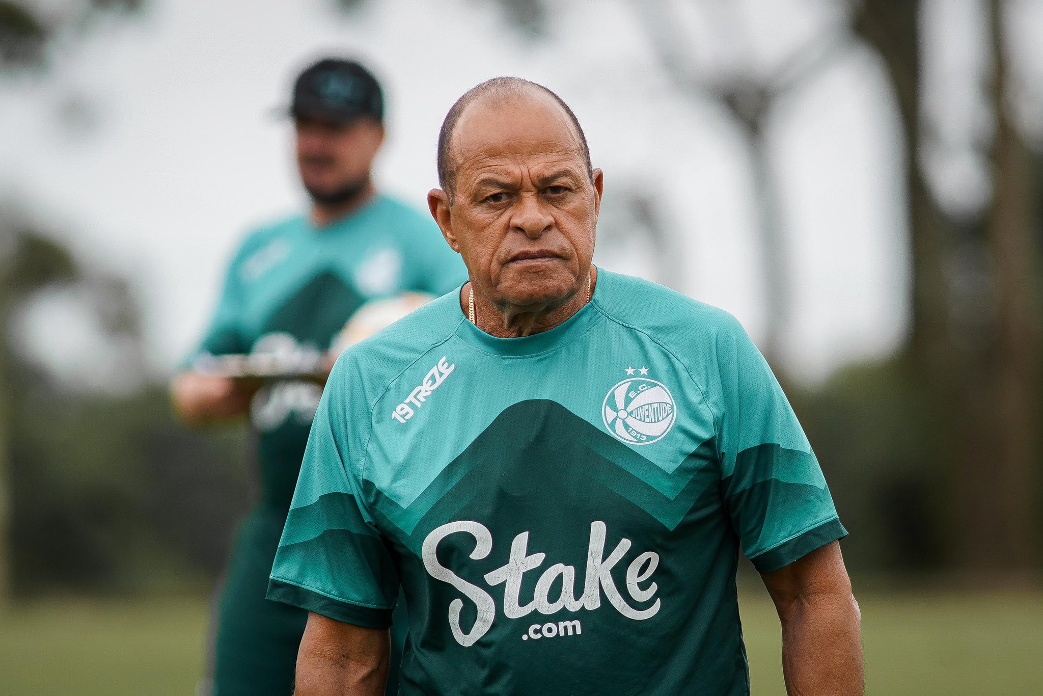 Paulo Paix&atilde;o em treinamento do Juventude